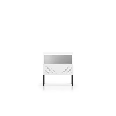 Noční stolek ADELE 2 - bílý / černý