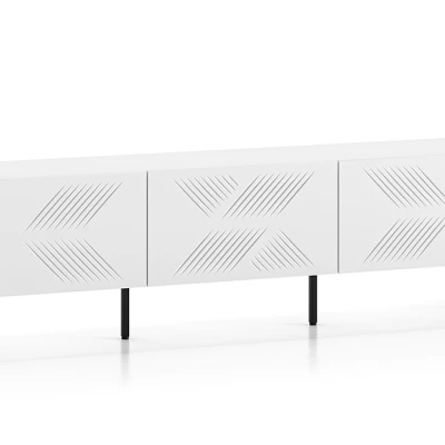 Televizní stolek ADELE 2 - bílý / černý