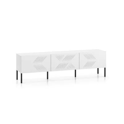 Televizní stolek ADELE 2 - bílý / černý