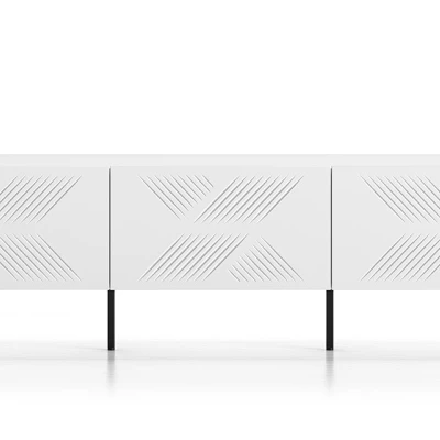 Televizní stolek ADELE 2 - bílý / černý