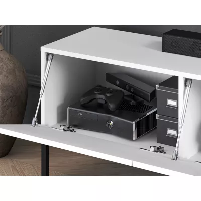 Televizní stolek ADELE 2 - bílý / černý