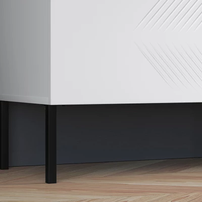 Televizní stolek ADELE 2 - bílý / černý