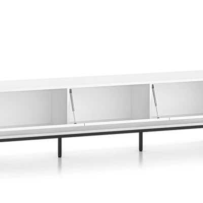 Televizní stolek ADELE 3 - bílý / černý