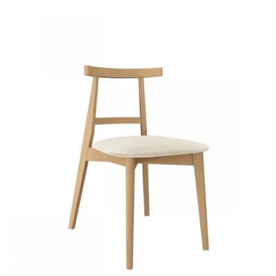 Čalouněná kuchyňská židle CIBOLO 5 - buk / smetanová