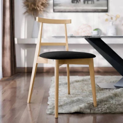 Čalouněná kuchyňská židle CIBOLO 5 - buk / černá
