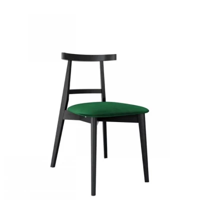 Čalouněná kuchyňská židle CIBOLO 5 - černá / zelená