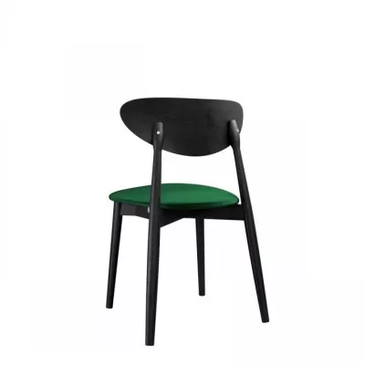 Čalouněná židle do jídelny CIBOLO 4 - černá / zelená