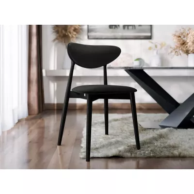 Čalouněná židle do jídelny CIBOLO 4 - černá