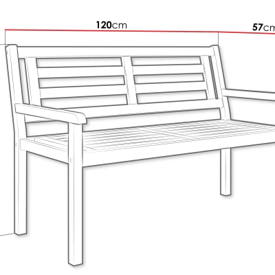 Zahradní lavice DELEON - akát