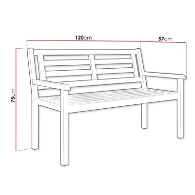 Zahradní lavice DELEON - akát