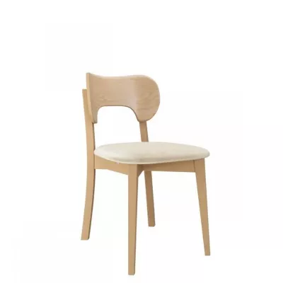Čalouněná jídelní židle CIBOLO 3 - buk / smetanová