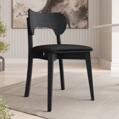 Čalouněná jídelní židle CIBOLO 3 - černá