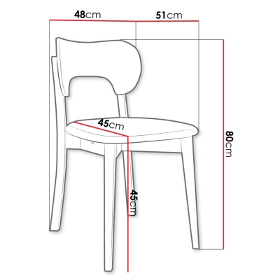 Čalouněná jídelní židle CIBOLO 3 - černá / šedá