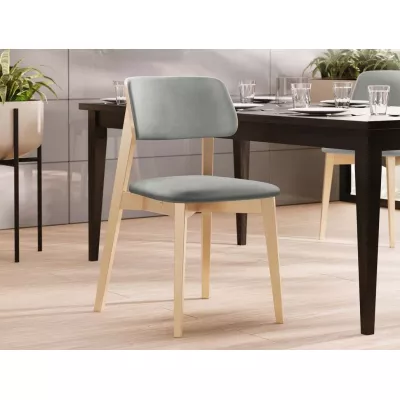 Kuchyňská židle s čalouněním CIBOLO 2 - buk / šedá