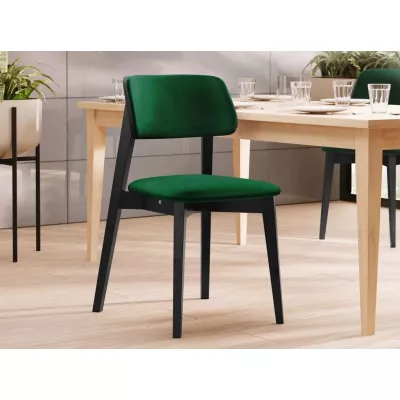 Kuchyňská židle s čalouněním CIBOLO 2 - černá / zelená