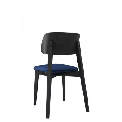 Kuchyňská židle s čalouněním CIBOLO 2 - černá / tmavá modrá