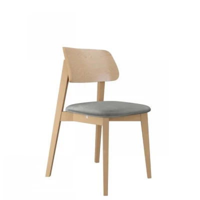Čalouněná židle do kuchyně CIBOLO 1 - buk / šedá
