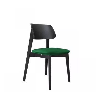 Čalouněná židle do kuchyně CIBOLO 1 - černá / zelená