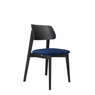 Čalouněná židle do kuchyně CIBOLO 1 - černá / tmavá modrá