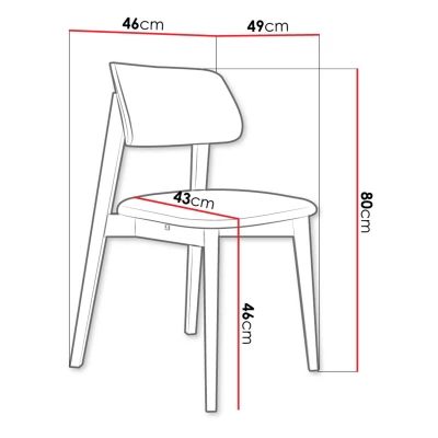Čalouněná židle do kuchyně CIBOLO 1 - buk / smetanová