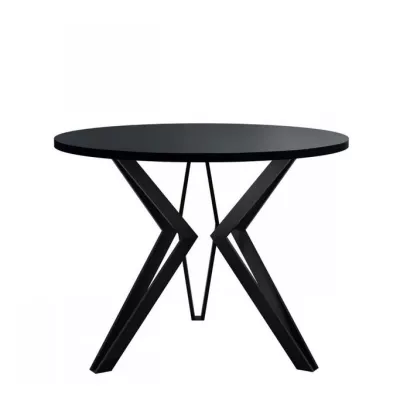 Kulatý konferenční stolek BURNET 2 - černý grafit / černý