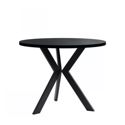 Kulatý konferenční stolek BURNET 1 - černý grafit / černý