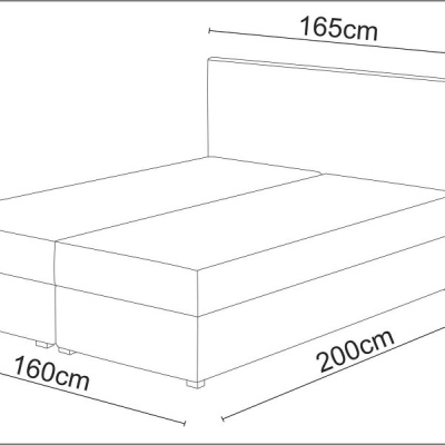 Elegantní boxspring 160x200 STIG II