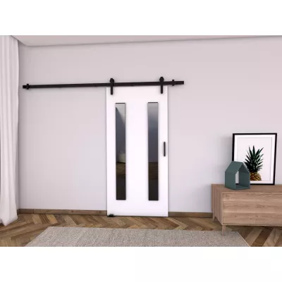 Posuvné dveře BUSHLAND 8 - 96 cm, bílé
