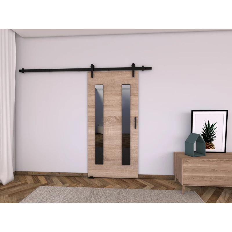 Posuvné dveře BUSHLAND 8 - 76 cm, dub sonoma