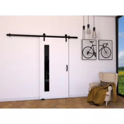 Interiérové dveře na stěnu BUSHLAND 7 - 96 cm, bílé