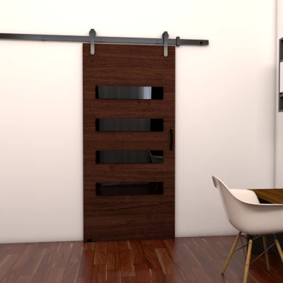 Posuvné interiérové dveře BUSHLAND 6 - 106 cm, wenge