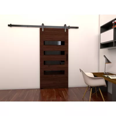 Posuvné interiérové dveře BUSHLAND 6 - 106 cm, wenge