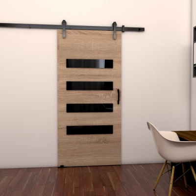 Posuvné interiérové dveře BUSHLAND 6 - 106 cm, dub sonoma