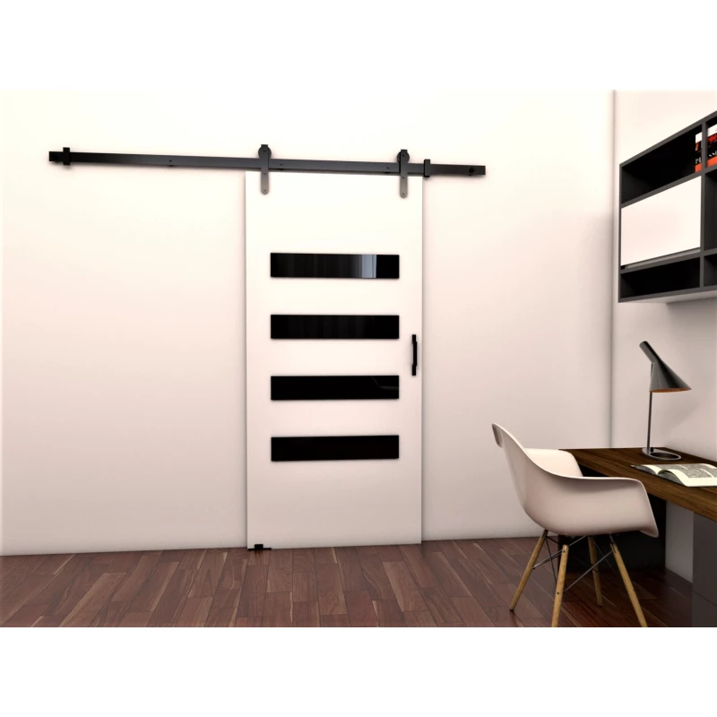 Posuvné interiérové dveře BUSHLAND 6 - 96 cm, bílé