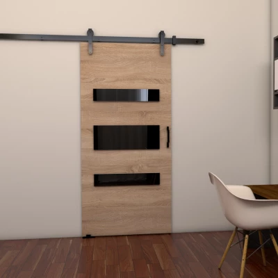 Posuvné dveře BUSHLAND 4 - 106 cm, dub sonoma