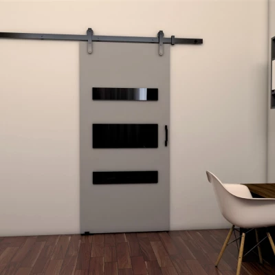 Posuvné dveře BUSHLAND 4 - 106 cm, šedé