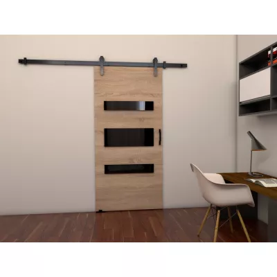 Posuvné dveře BUSHLAND 4 - 96 cm, dub sonoma