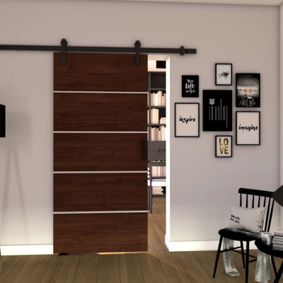 Posuvné interiérové dveře BUSHLAND 2 - 106 cm, wenge