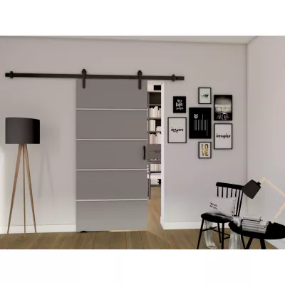 Posuvné interiérové dveře BUSHLAND 2 - 86 cm, šedé