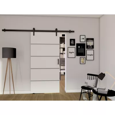 Posuvné interiérové dveře BUSHLAND 2 - 76 cm, bílé