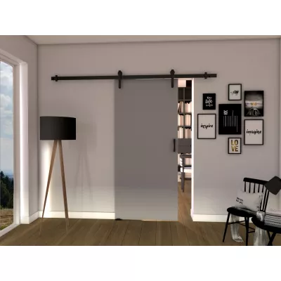 Posuvné dveře na stěnu BUSHLAND 1 - 106 cm, šedé