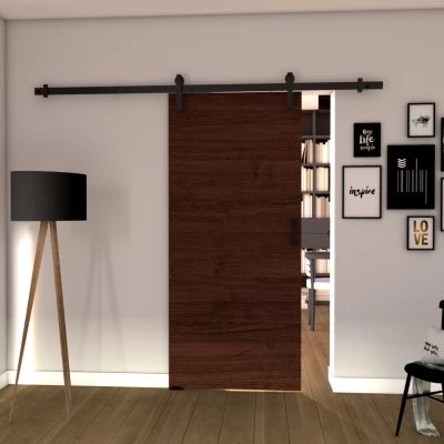 Posuvné dveře na stěnu BUSHLAND 1 - 86 cm, wenge