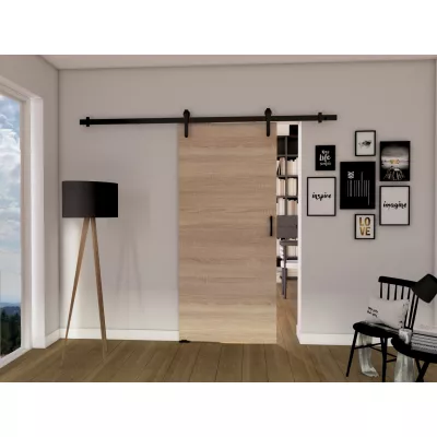 Posuvné dveře na stěnu BUSHLAND 1 - 86 cm, dub sonoma