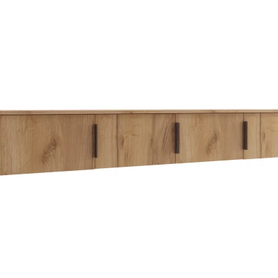 Nástavba na šatní skříň 200 JANIKA - dub craft zlatý