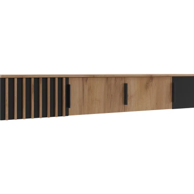 Nástavba na šatní skříň 200 ORYNA - dub craft zlatý