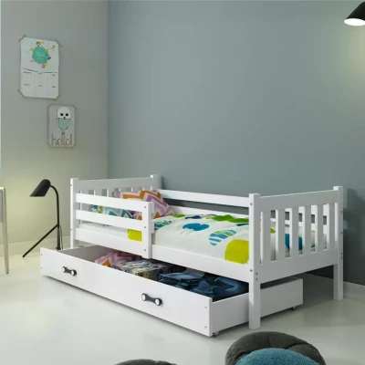 Dětská postel 90x200 CHARIS - bílá