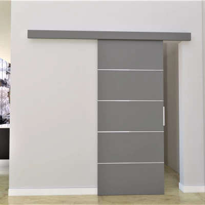 Posuvné interiérové dveře BARRET 2 - 106 cm, šedé
