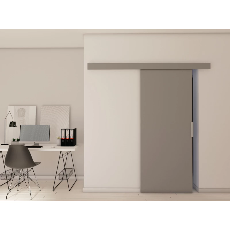 Posuvné dveře na stěnu BARRET 1 - 96 cm, šedé