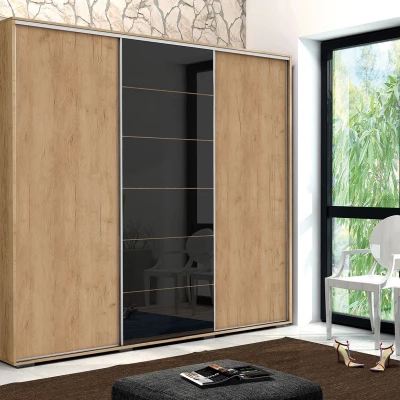 Šatní skříň 278/215 MANUEL - dub craft zlatý