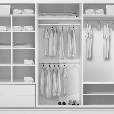 Třídveřová šatní skříň 278/215 MARCO - bílá / dub craft zlatý